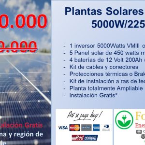 solar 5000w 5pv 4x200